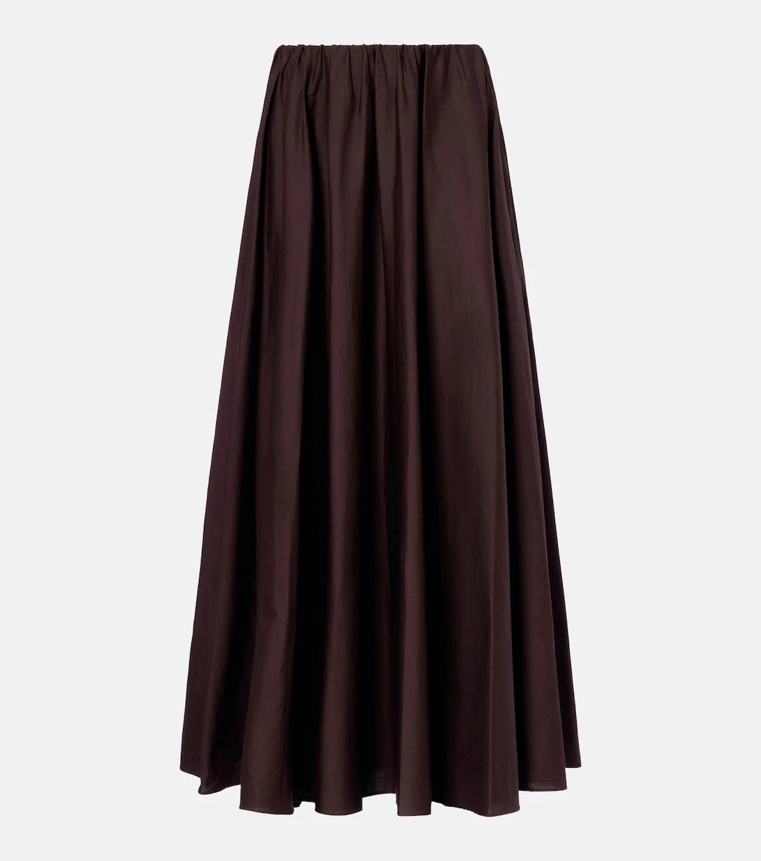 Staud - Milano pleated cotton-blend maxi skirt