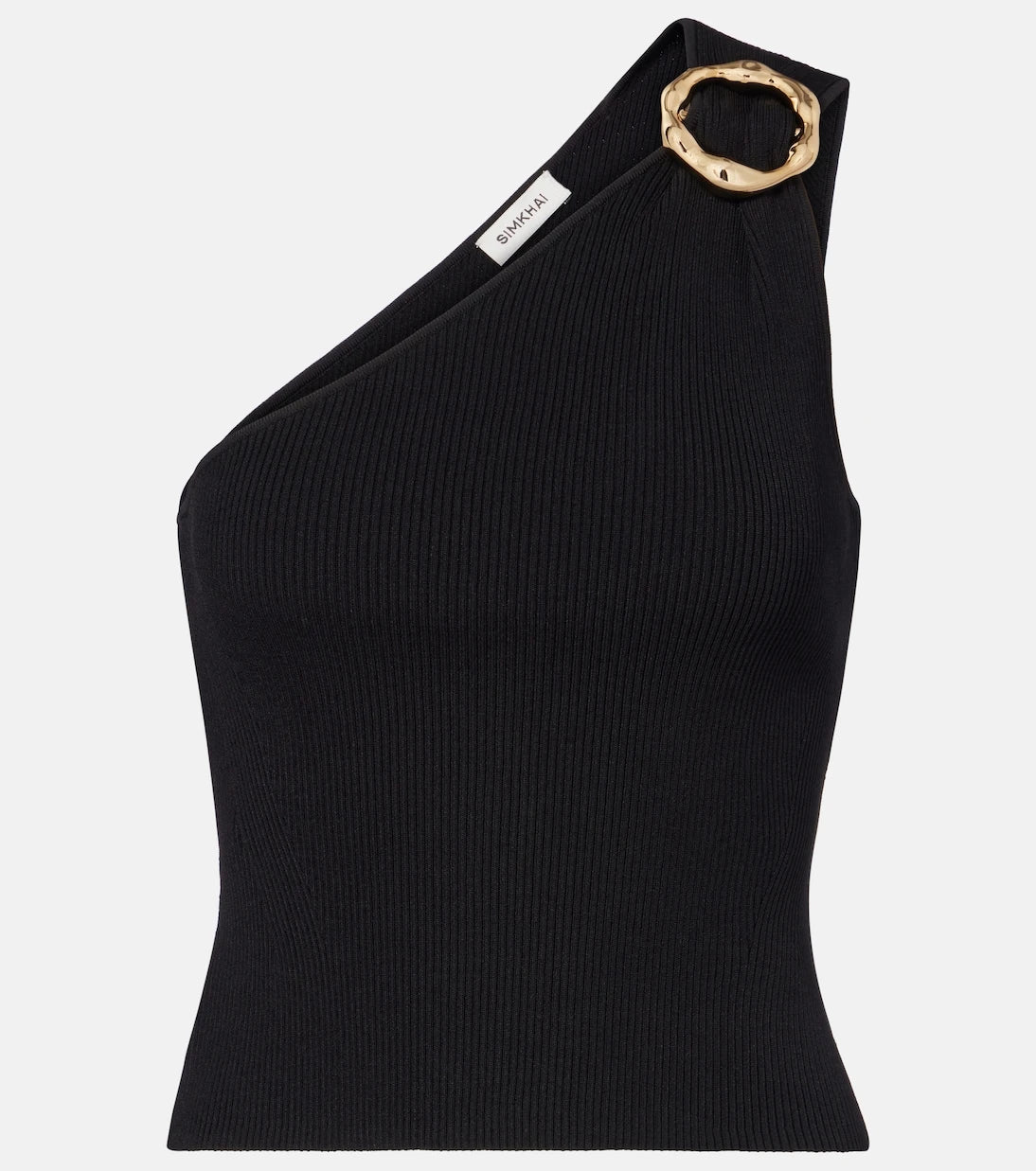 Simkhai - Fenix ribbed-knit one-shoulder top
