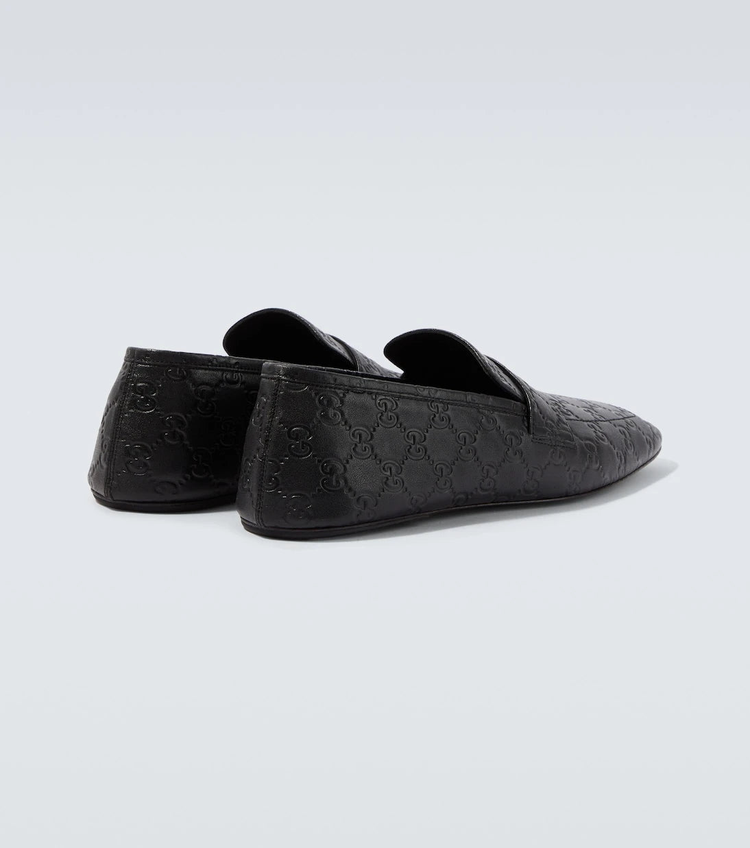Gucci - GG embossed leather loafers