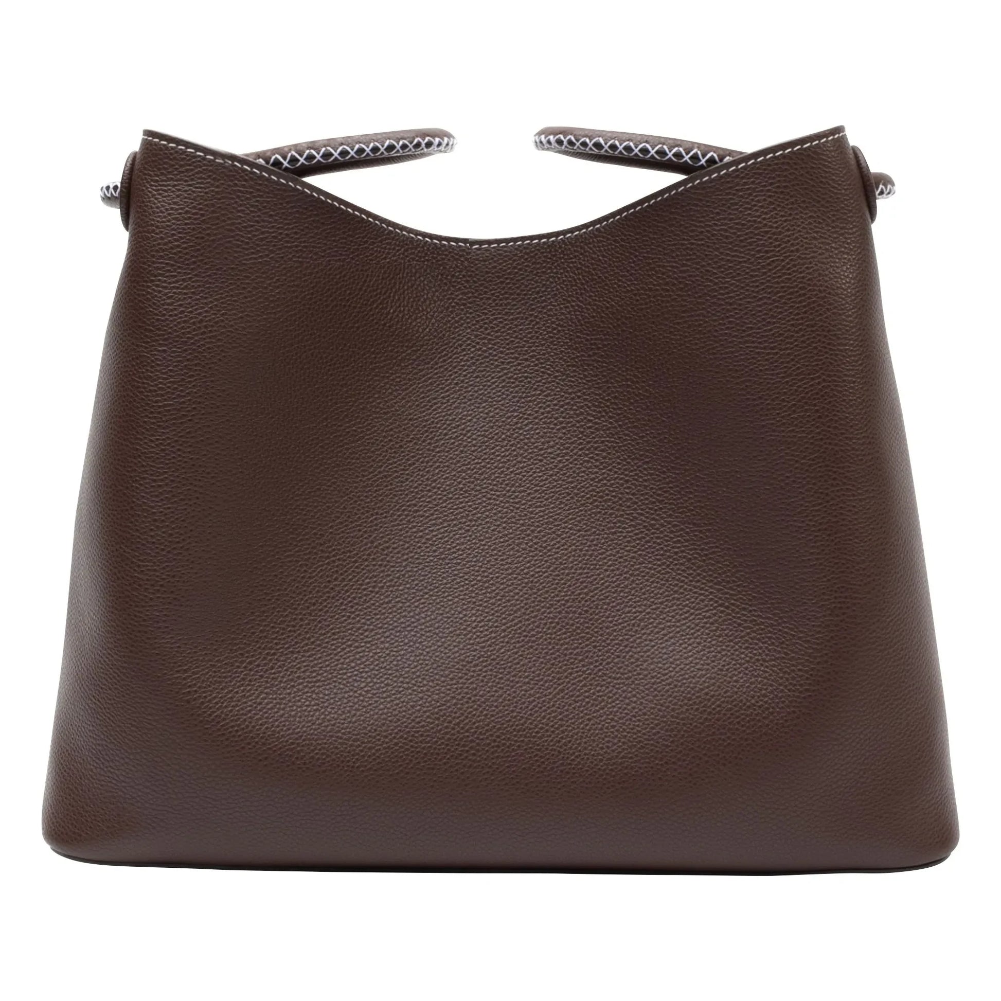 Elleme - Vosges Grainé leather bag | Dark Brown