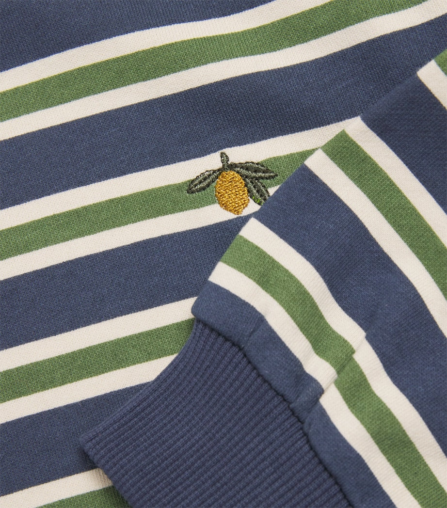 Organic Cotton Stripe Polo Sweater (5-10 Years)