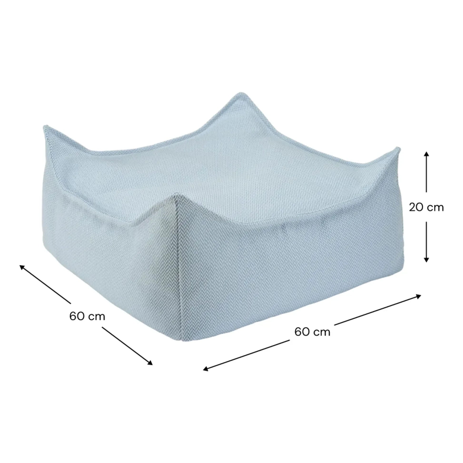 Wigiwama - Outdoor ottoman | Light blue