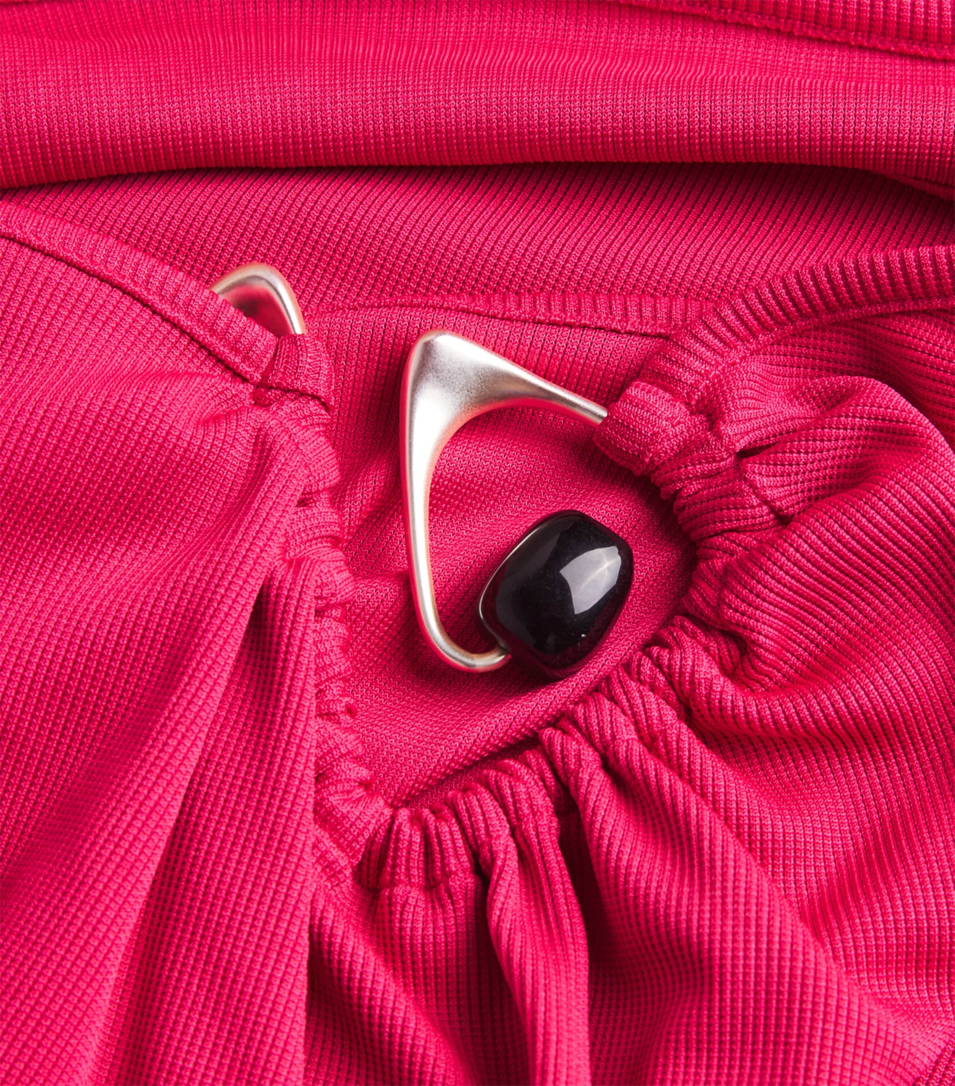 Christopher Esber Red Spiral Crystal Suspension Maxi Skirt