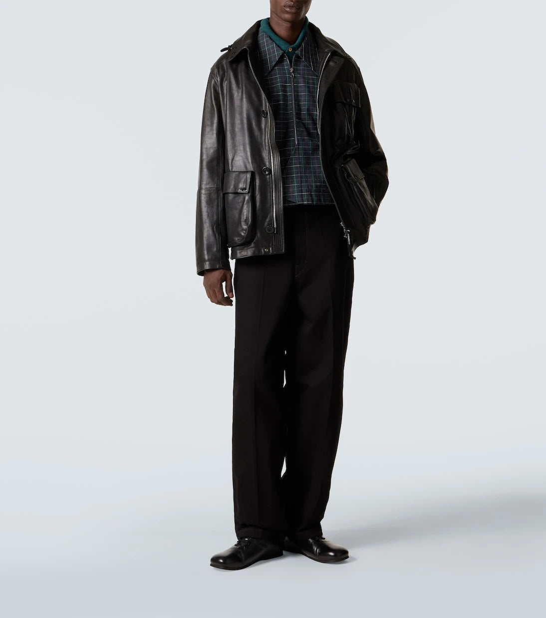 C.P. Company - Lens leather jacket