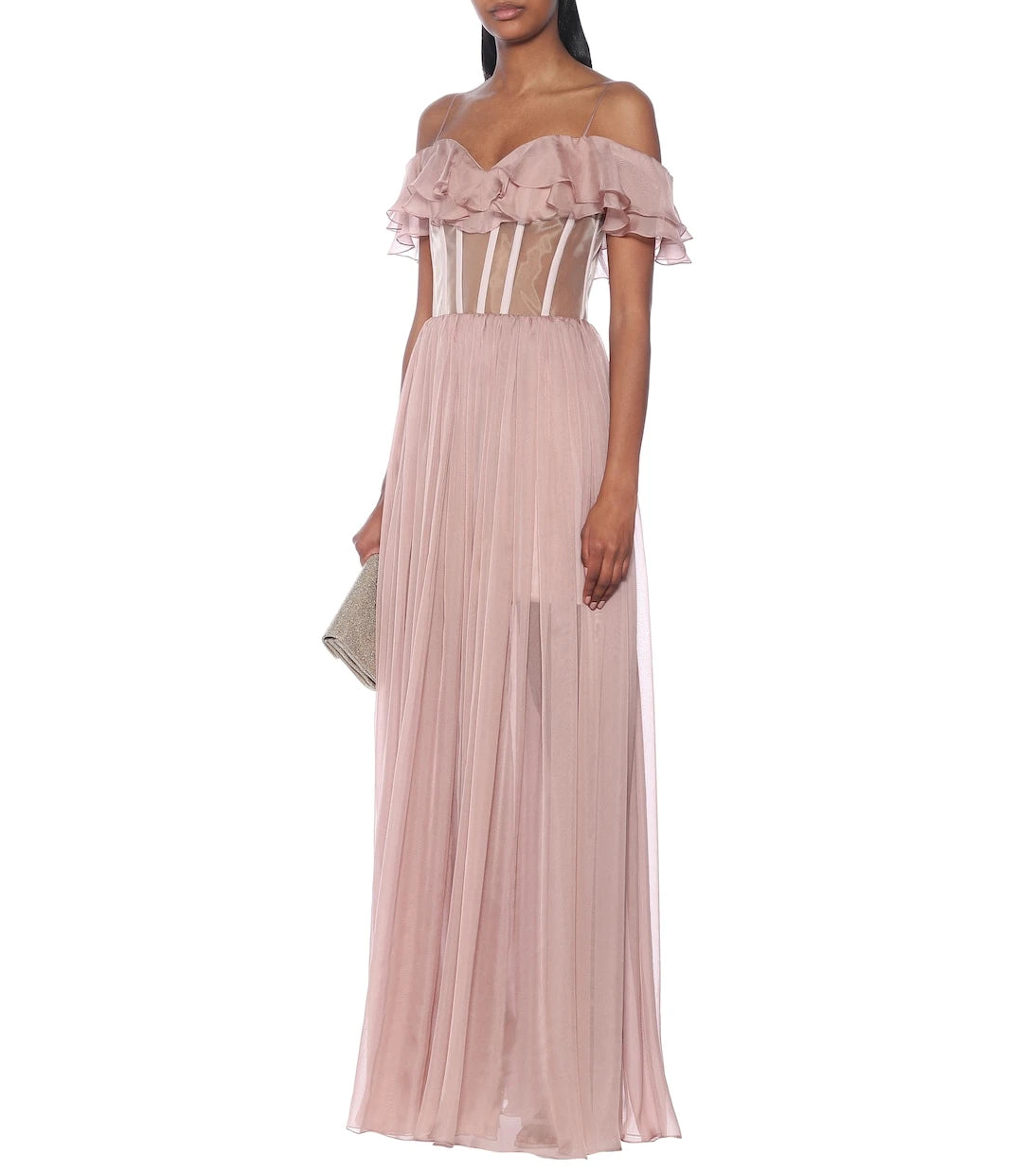 Rasario - Off-shoulder silk gown