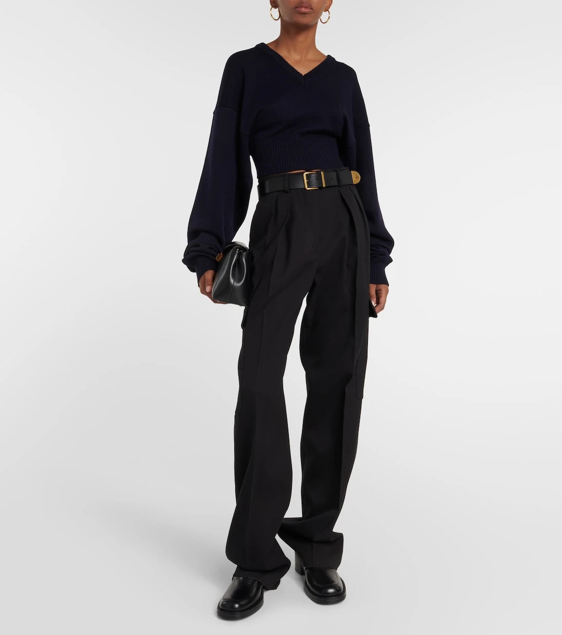 Sportmax - Pomez cropped wool sweater