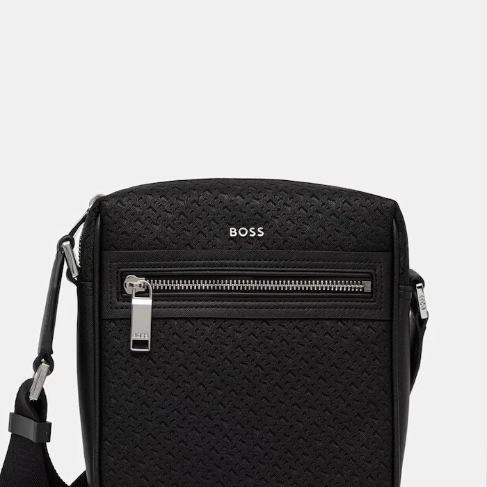 BOSS erkek omuz çantası suni deriden