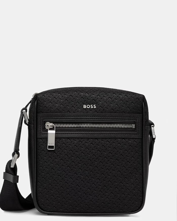 BOSS erkek omuz çantası suni deriden