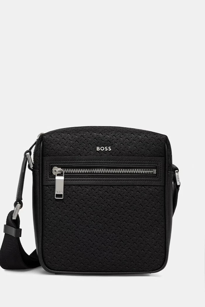 BOSS erkek omuz çantası suni deriden