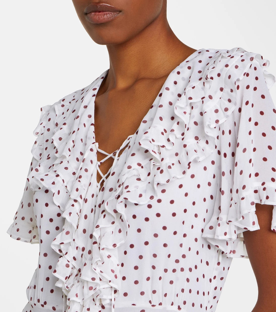 Dorothee Schumacher - Dancing Dots polka-dot georgette midi dress