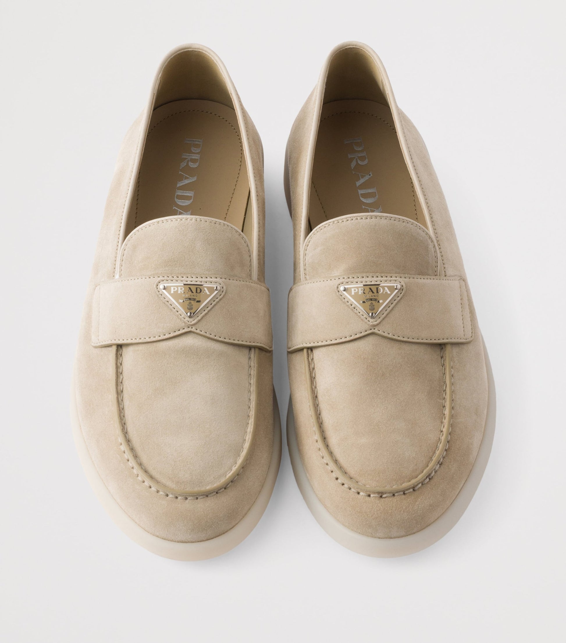 Suede Triangle Loafers