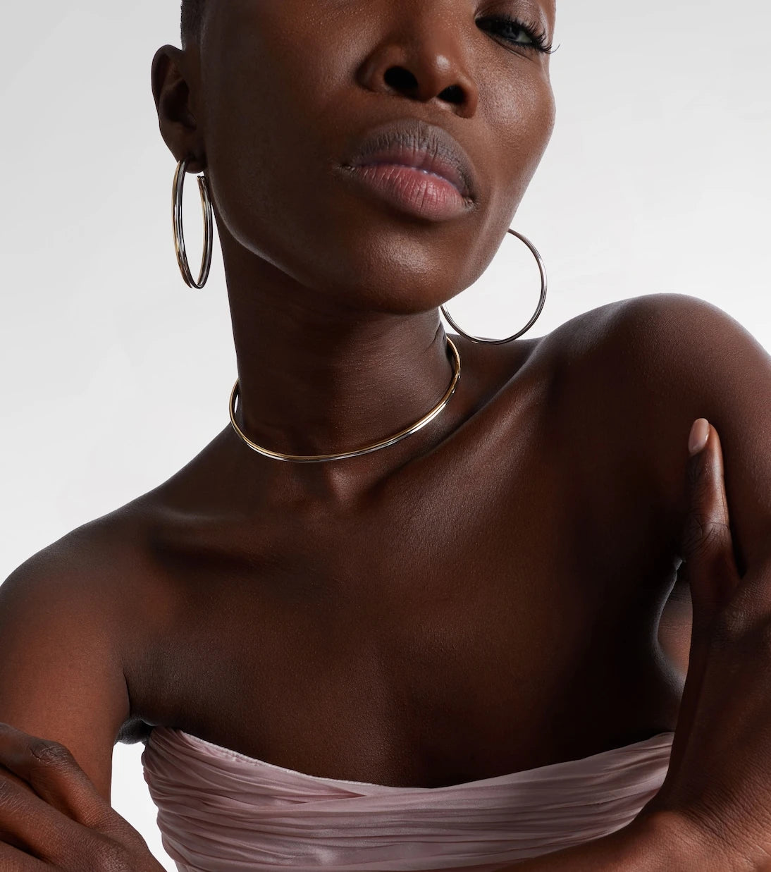 Jennifer Fisher - Thread 10kt gold-plated hoop earrings