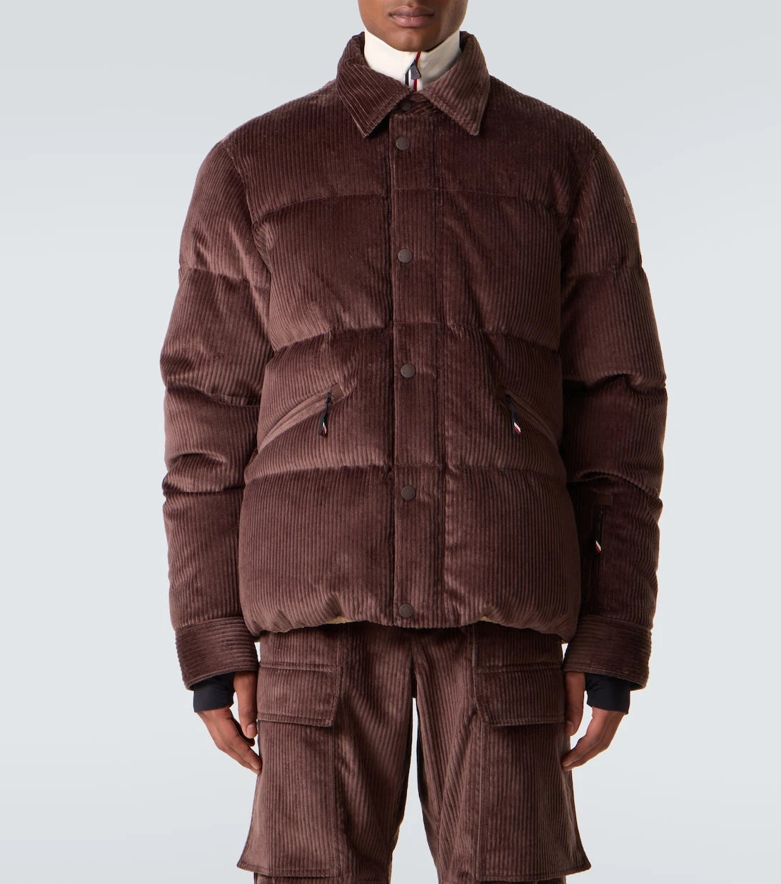 Moncler Grenoble - Elgon cotton corduroy down ski jacket