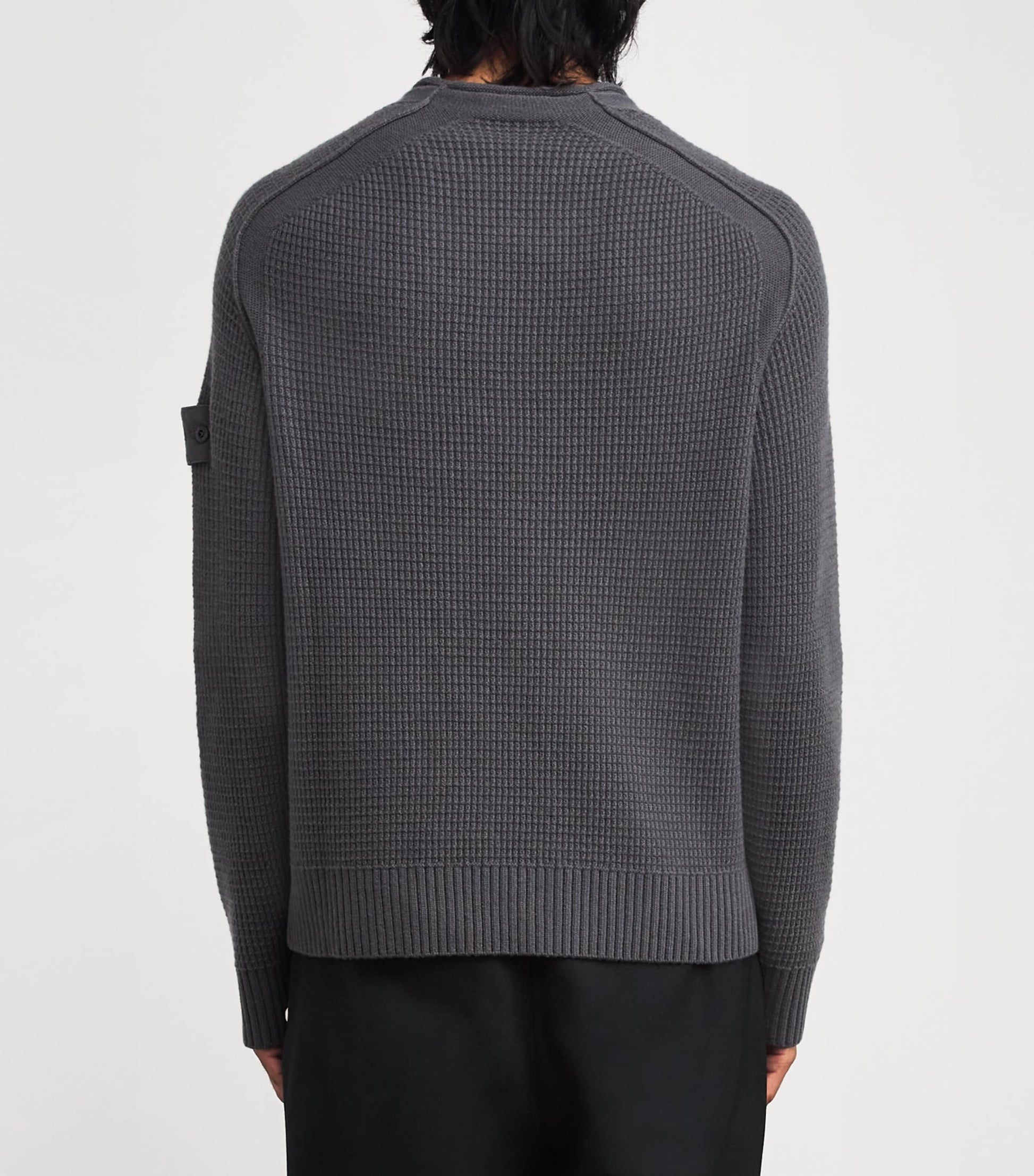 Stone Island Grey GHOST PIECE Virgin Wool Sweater