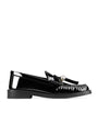 Jimmy Choo Black Patent Leather Addie Loafers