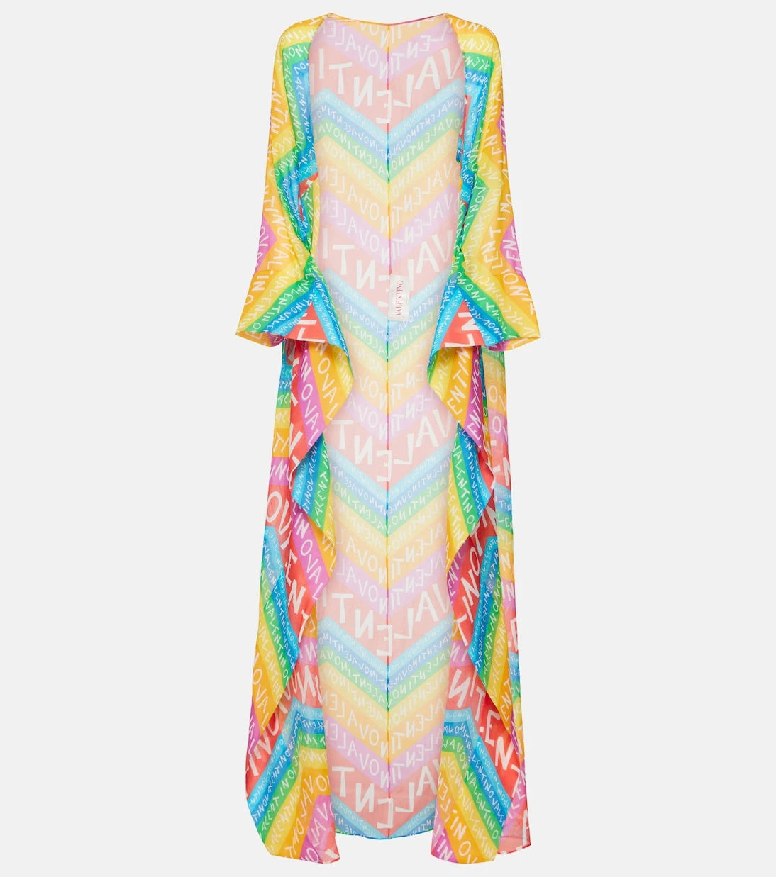 Valentino - Logo cotton-blend beach cover-up