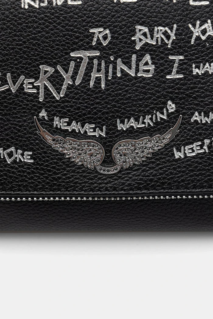 Deri çanta ZADIG&VOLTAIRE ROCKY II GRAFFITI