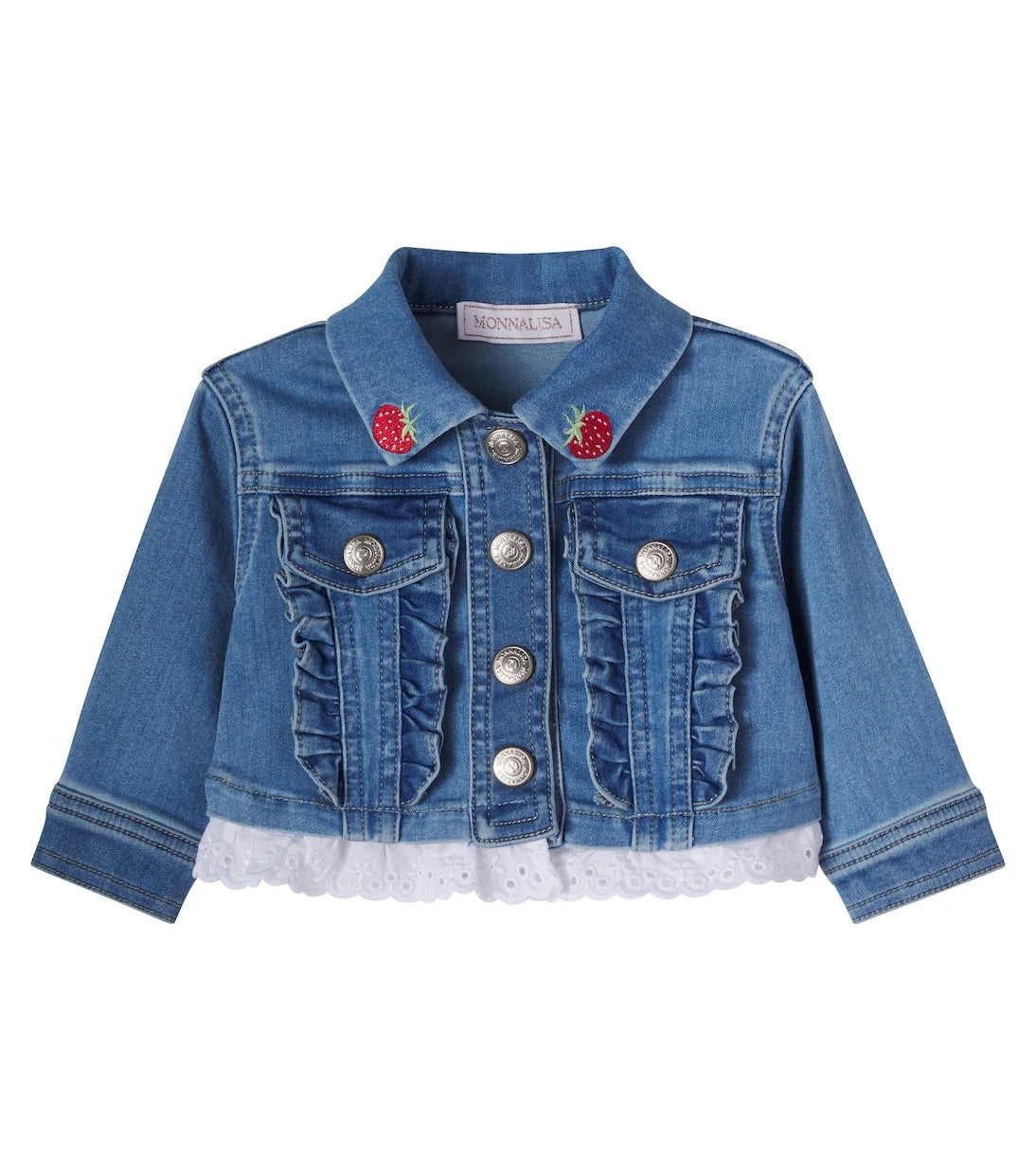 Monnalisa - x Disney® baby embroidered denim jacket