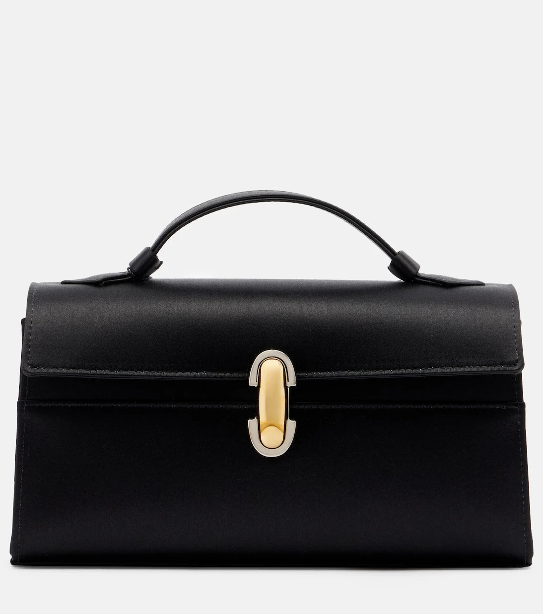 Savette - Symmetry Small satin top-handle bag