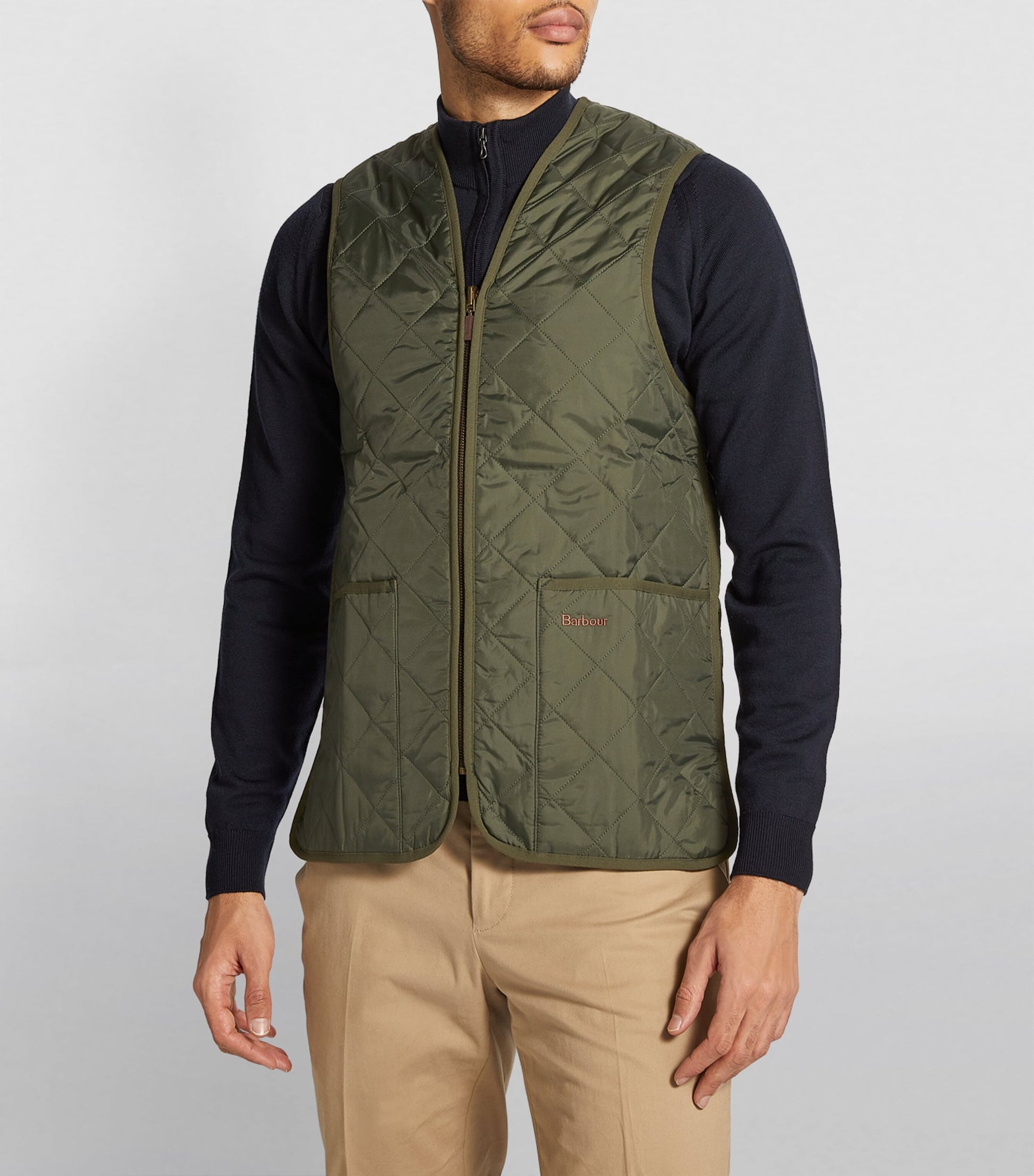 Green Quilted Gilet