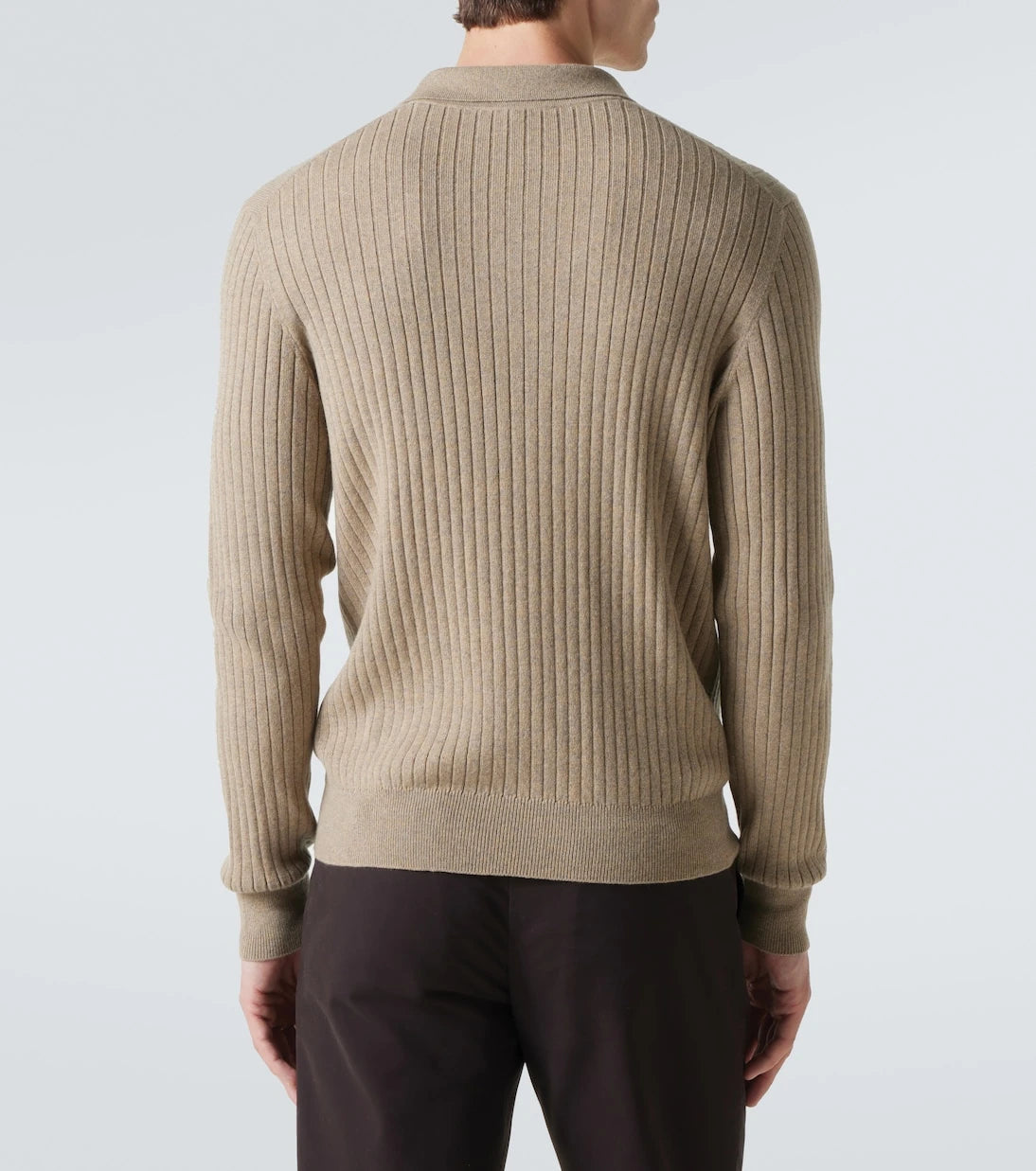 Loro Piana - Ribbed-knit cashmere polo sweater