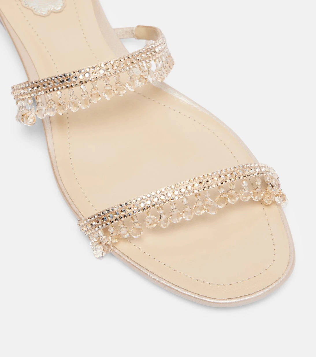 Rene Caovilla - Chandelier embellished satin sandals