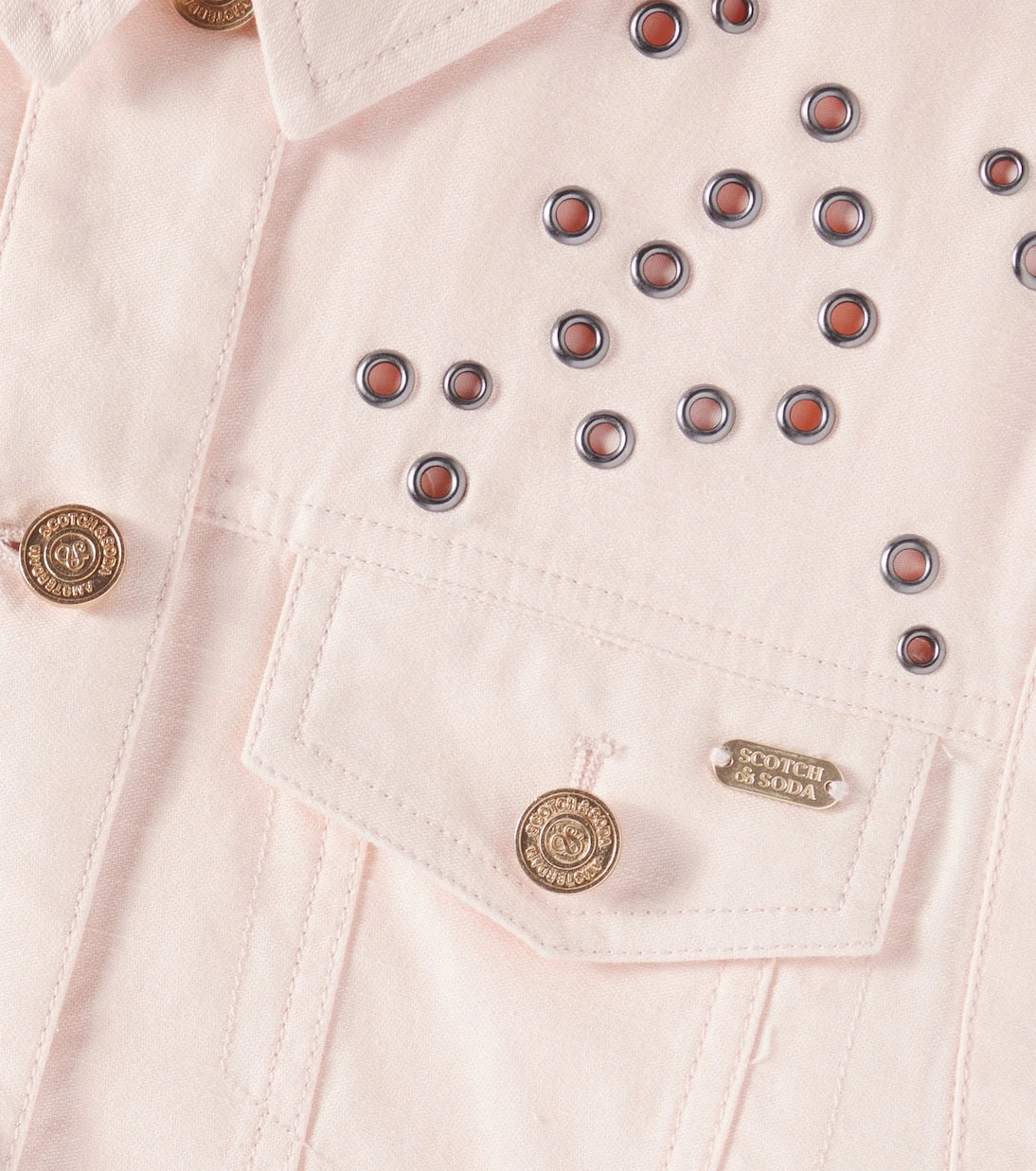 Scotch & Soda Kids - سترة قطنية مطرزة