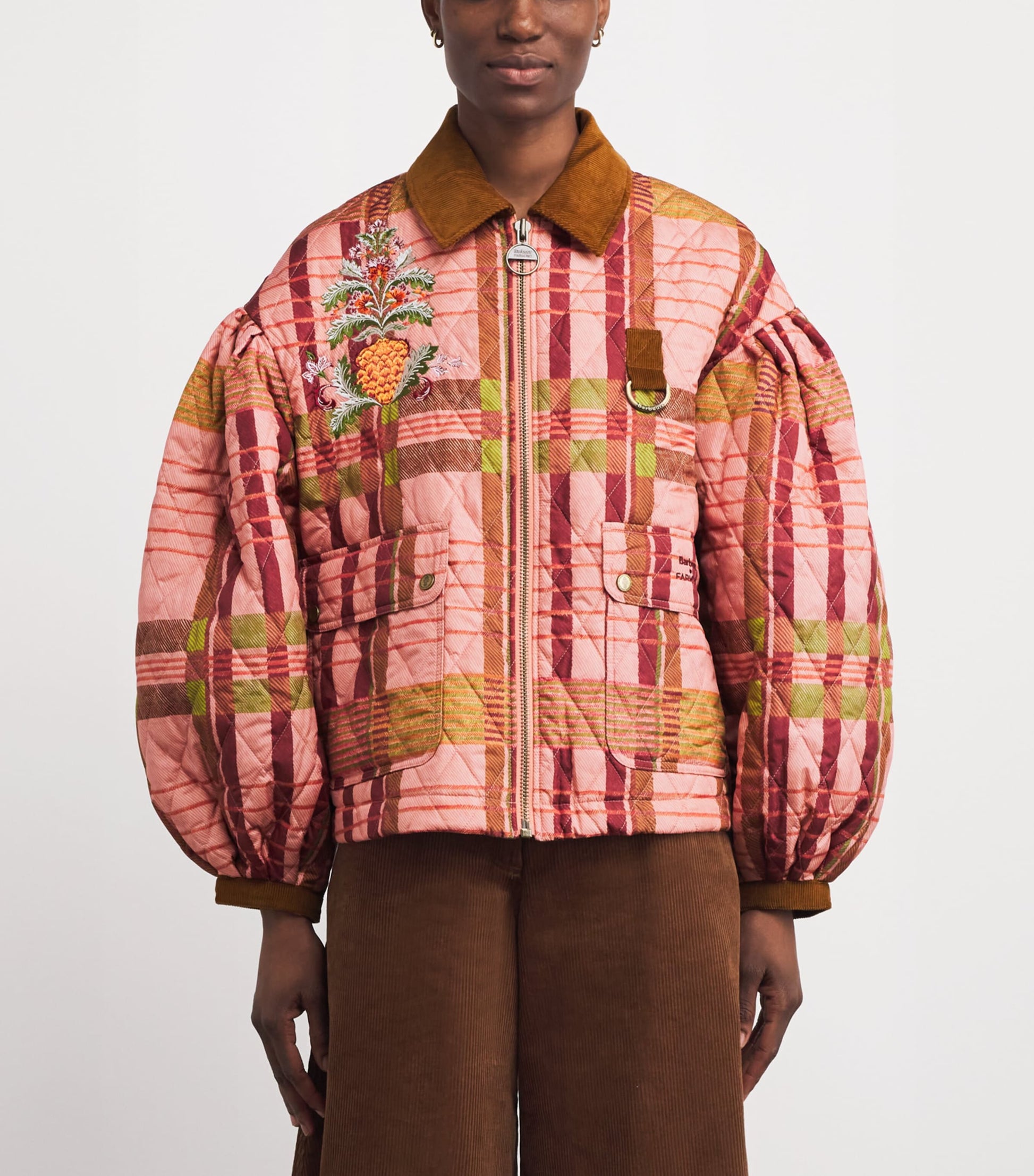 Barbour x FARM Rio Ana-Clara Quilted Jacket