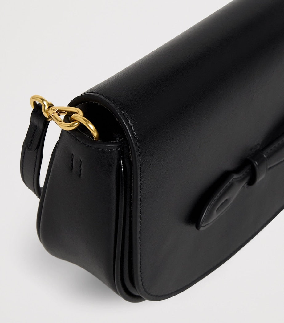 Polo Ralph Lauren Black Leather Bellport Clutch Bag