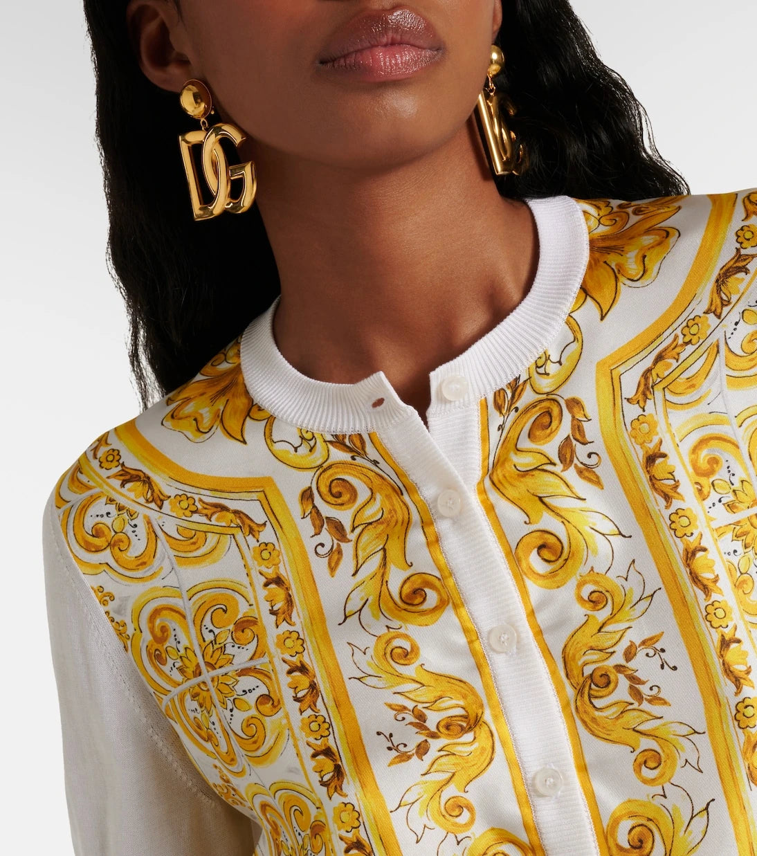 Dolce&Gabbana - Majolica silk twill cardigan