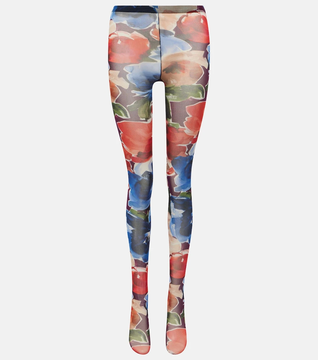 Dolce&Gabbana - Printed tulle tights