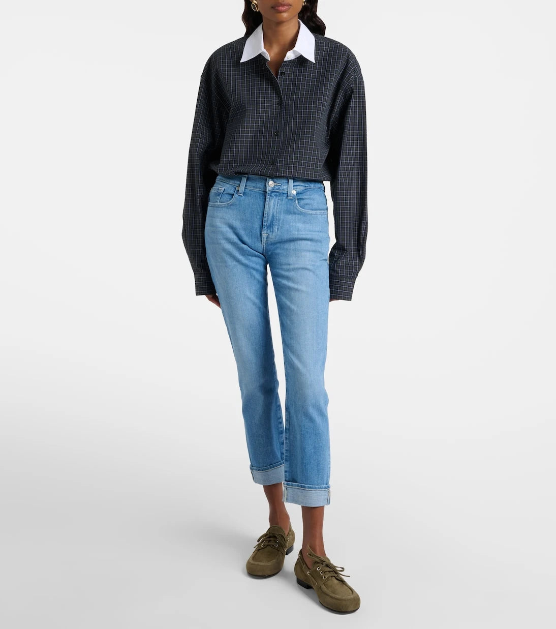7 For All Mankind - Mid-rise skinny jeans