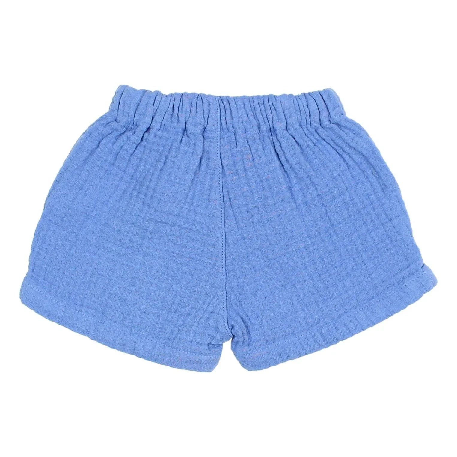 Búho - Cotton gauze shorts | Light Blue