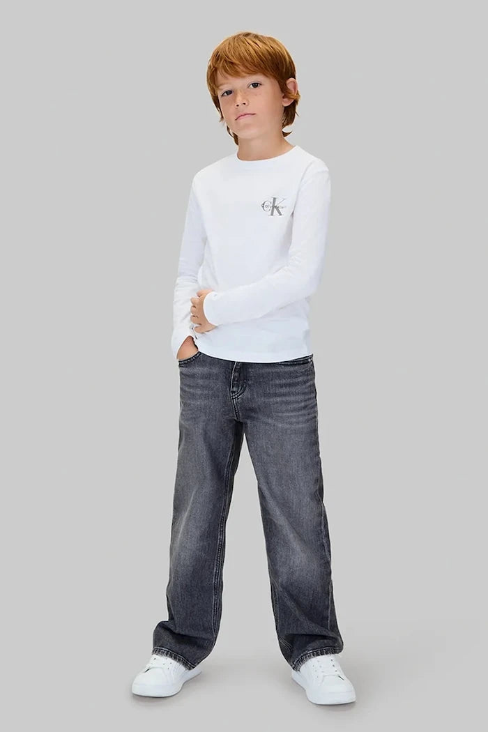 Детска блуза с дълги ръкави Calvin Klein Jeans
