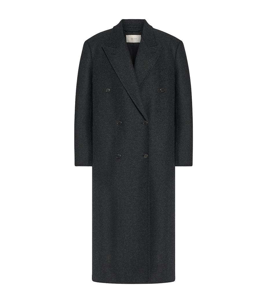 The Row Grey Hariet Virgin Wool-Cashmere Coat