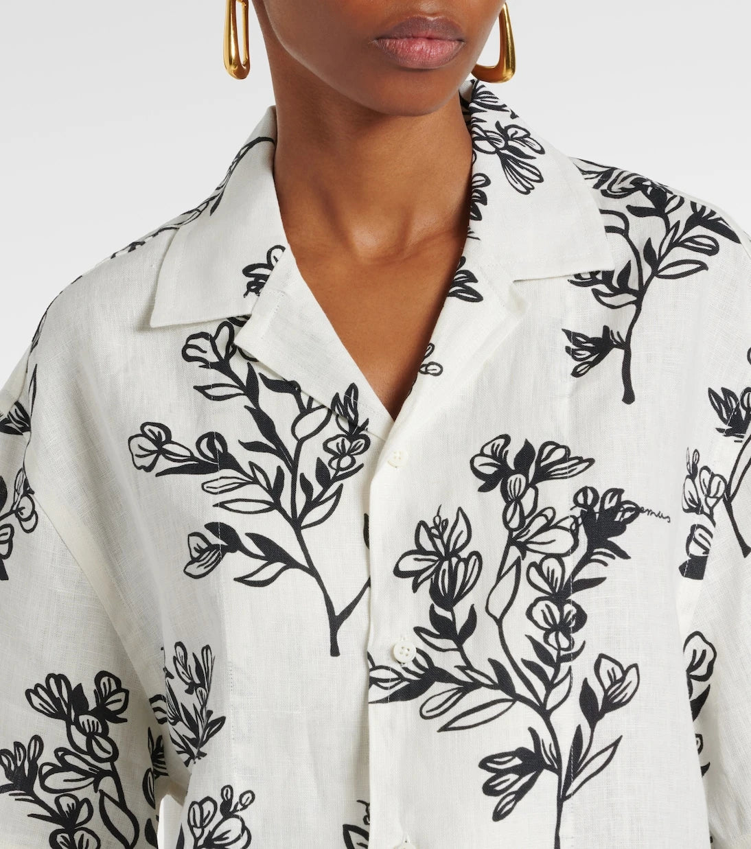 Jacquemus - Jean floral linen bowling shirt