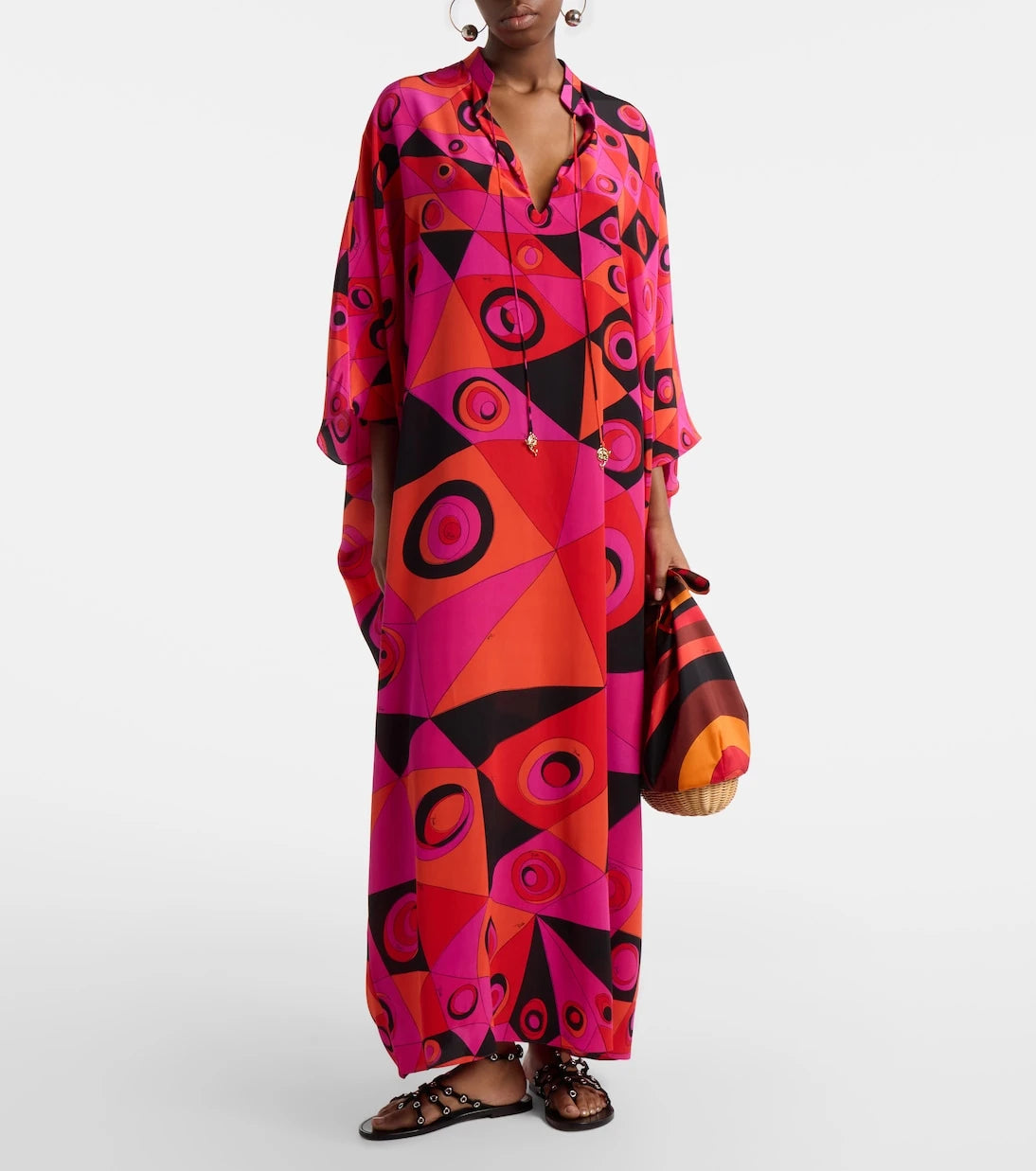 Pucci - Occhi silk twill kaftan