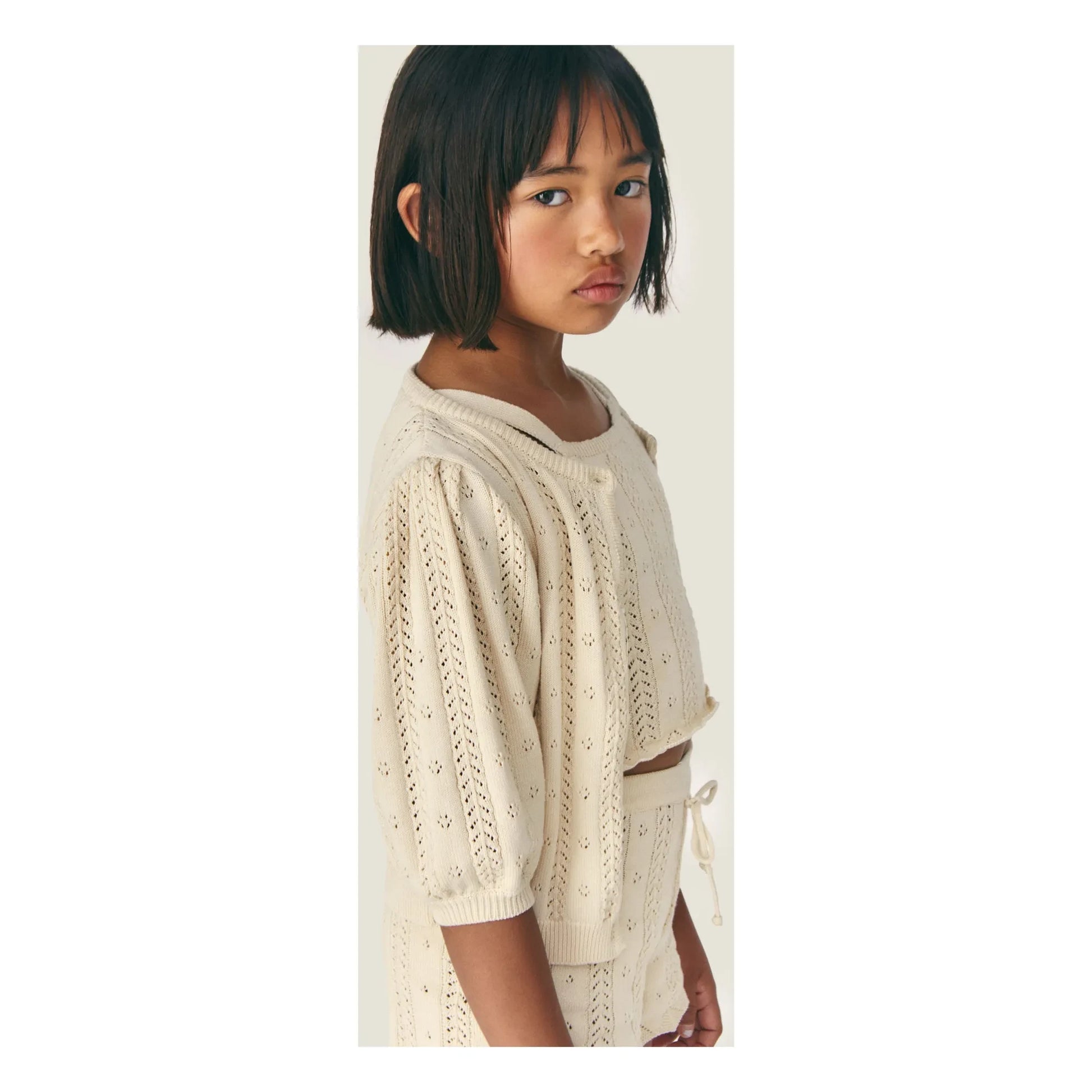 Mipounet - Nilda Crochet Cardigan | Ecru