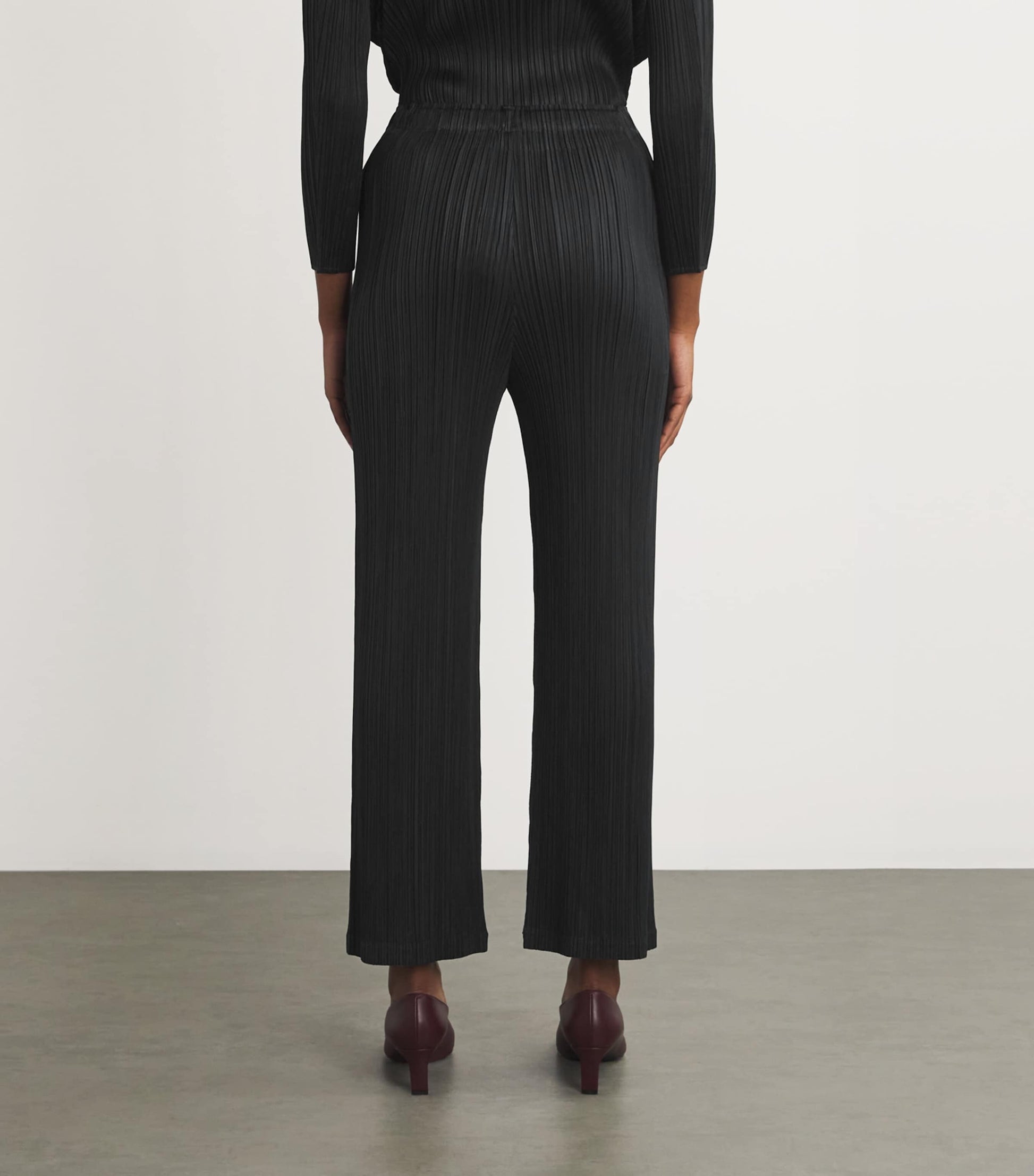 Pleats Please Issey Miyake Black Thicker Bottoms 2 Trousers