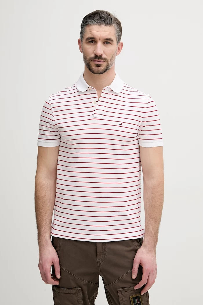 Tommy Hilfiger erkek pamuk elastan polo yaka tişört