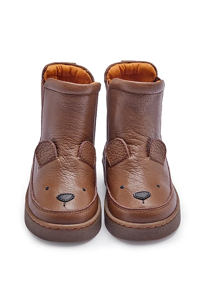 Бебешки кожени обувки Donsje Thudo Classic Boots Bear