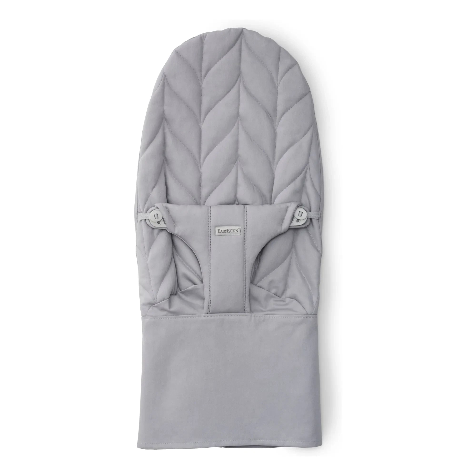 BabyBjörn - Bliss deckchair cover in Pétale quilted cotton | Light grey