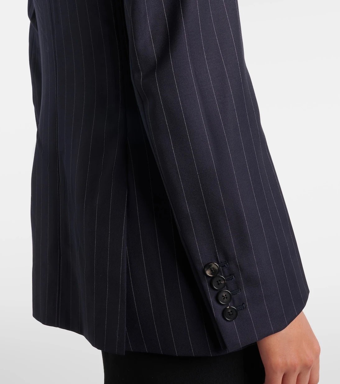Givenchy - Pinstripe double-breasted wool blazer