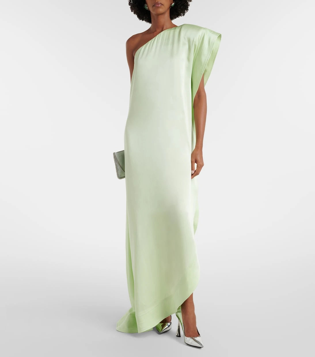 Stella McCartney - Envers asymmetric satin cocktail dress
