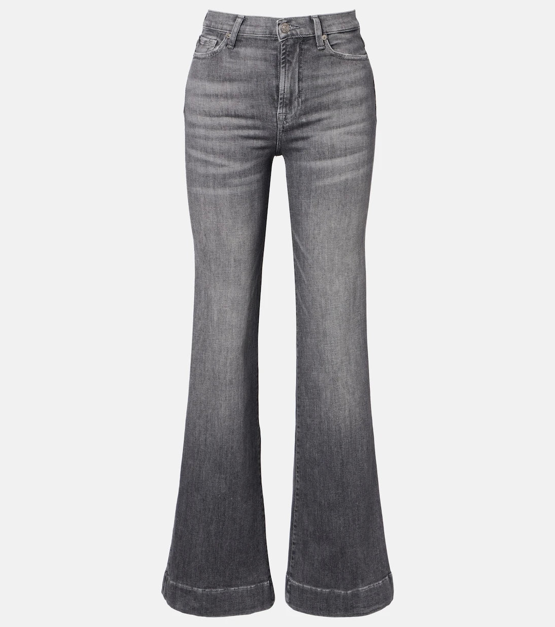 7 For All Mankind - بنطلون جينز مودرن دوجو واسع بخصر عالٍ