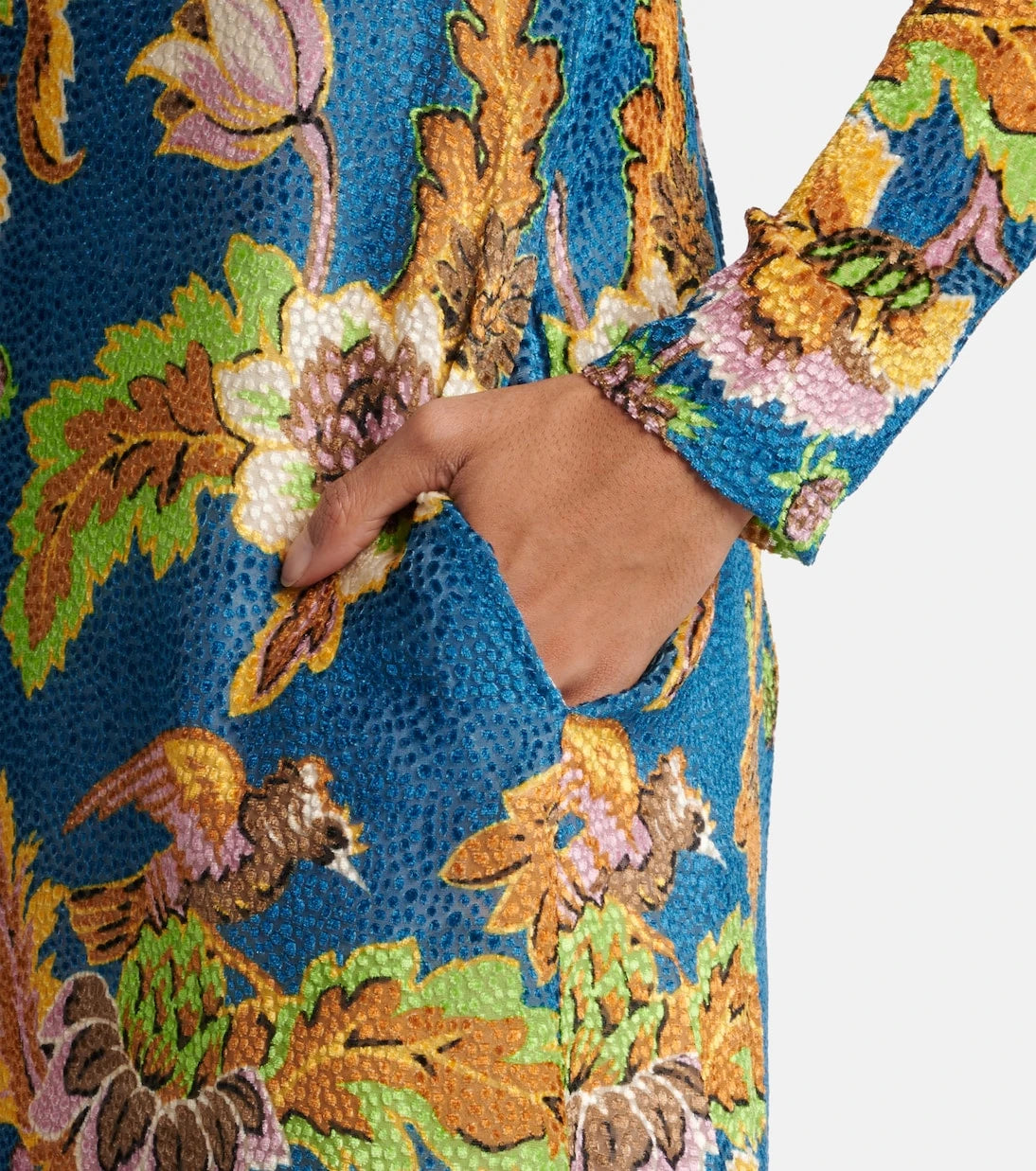 La DoubleJ - Swing printed devorée velvet maxi dress