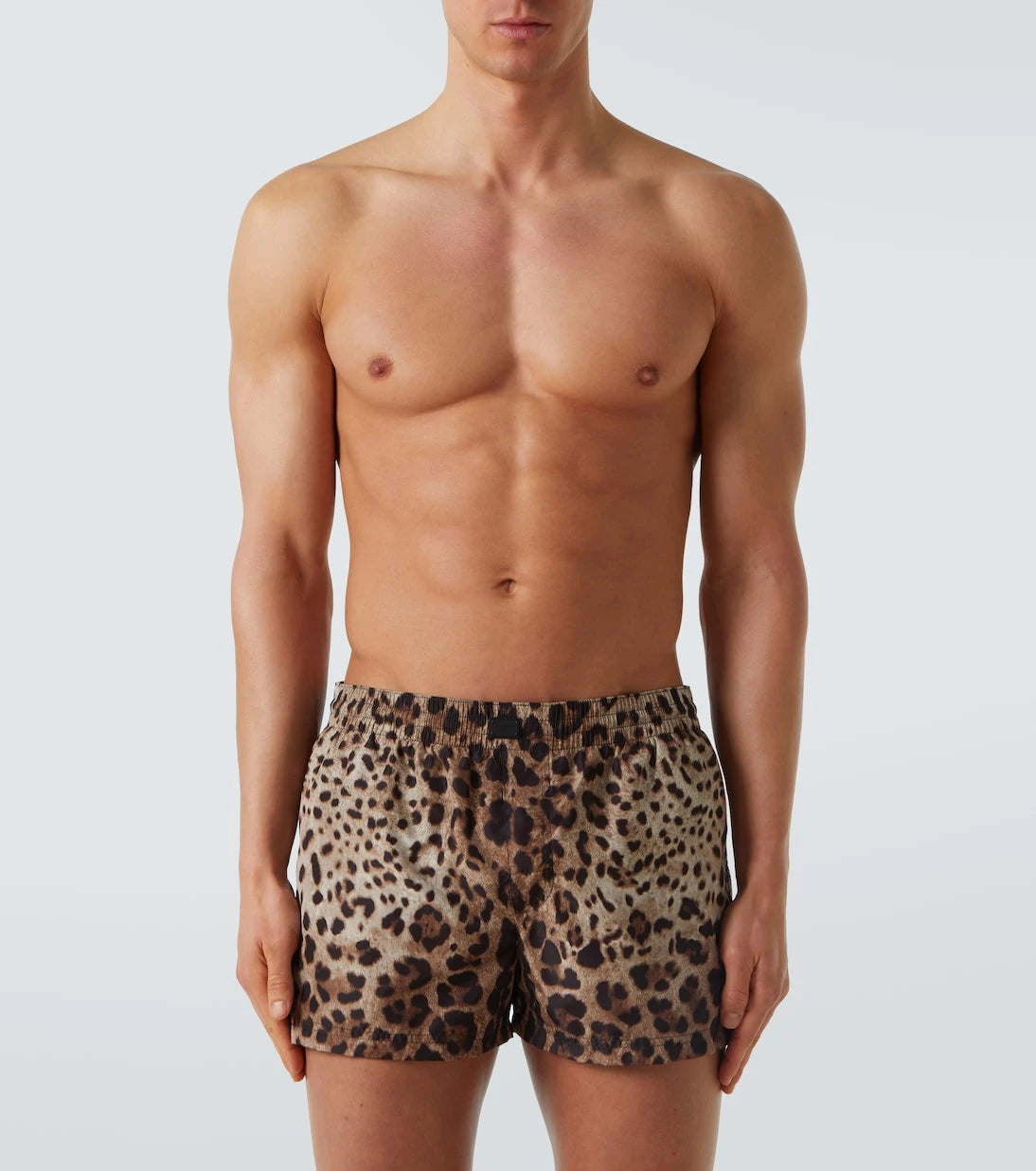 Dolce&Gabbana - Leopard-print swim trunks