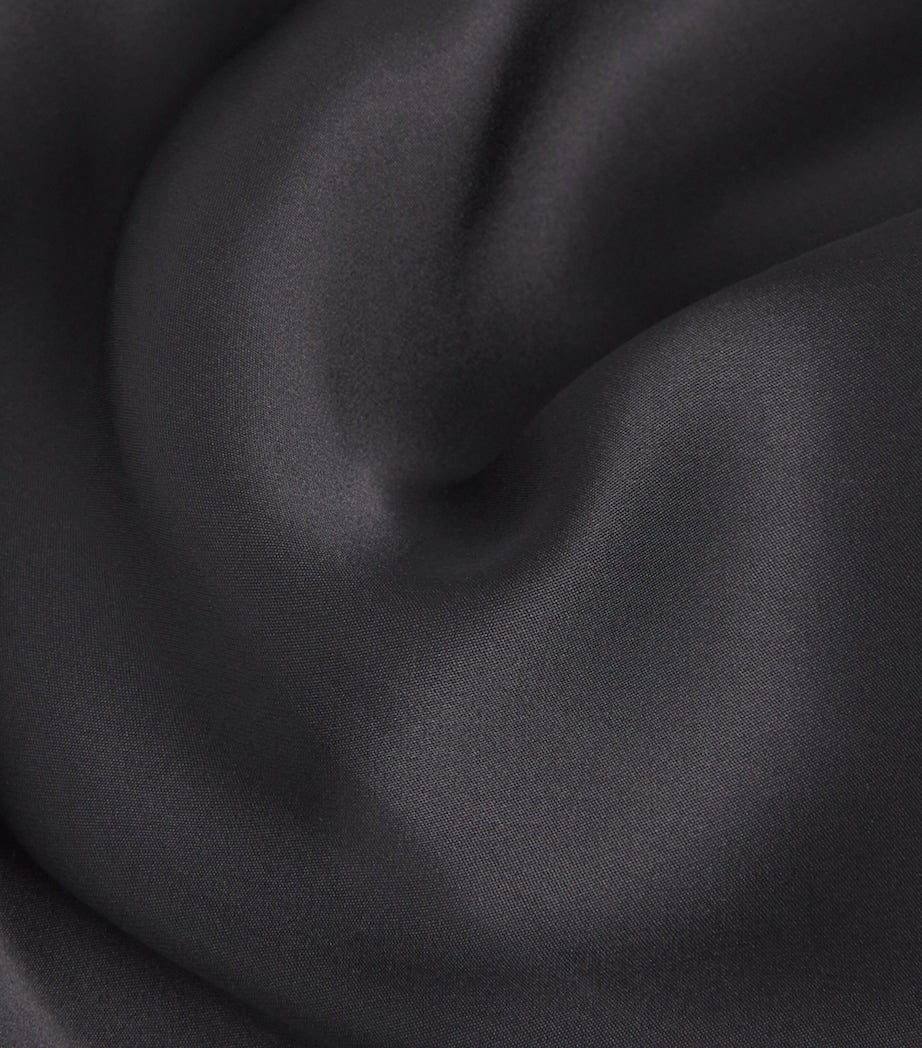 ANINE BING Black Silk Bar Maxi Skirt