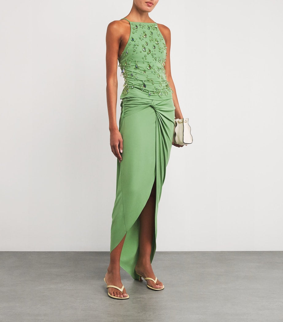 Green Embellished Lyle Top