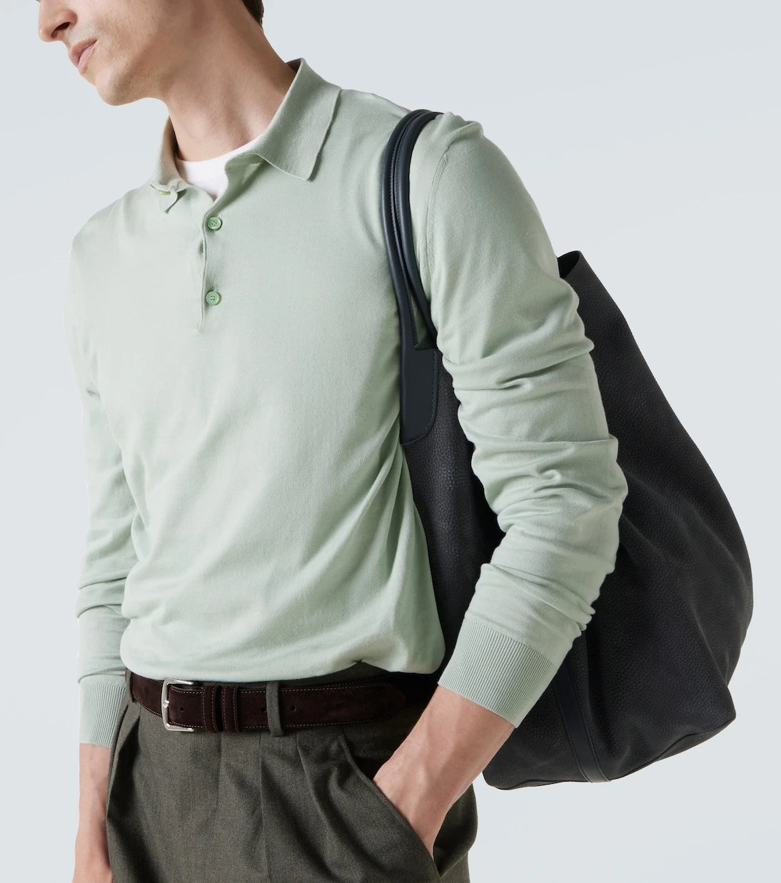 Loro Piana - قميص بولو قطني